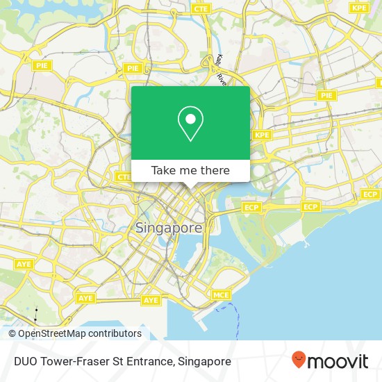 DUO Tower-Fraser St Entrance map