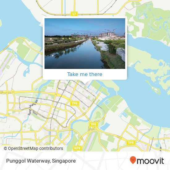 Punggol Waterway map