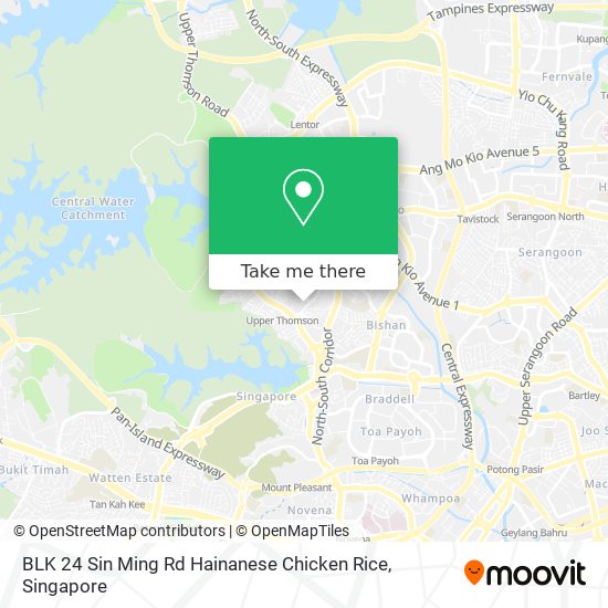 BLK 24 Sin Ming Rd Hainanese Chicken Rice map
