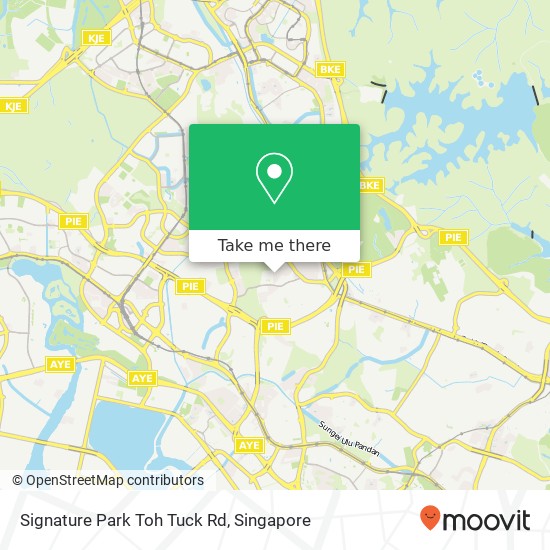 Signature Park Toh Tuck Rd map