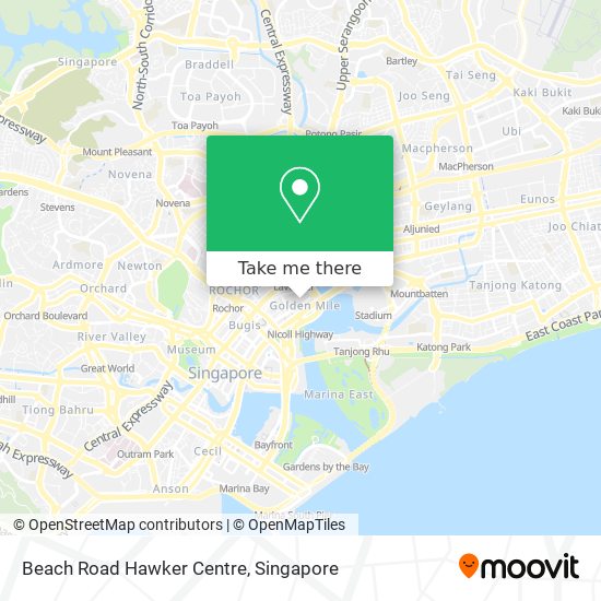 Beach Road Hawker Centre map