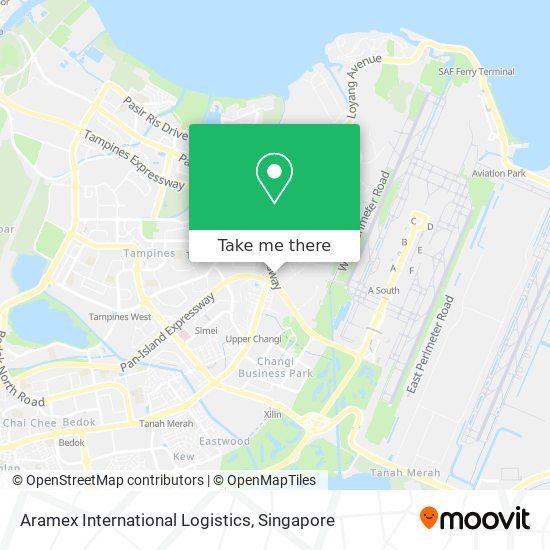 Aramex International Logistics map