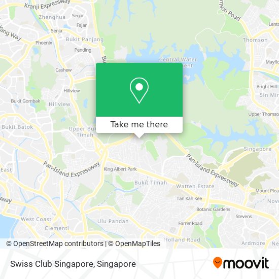 Swiss Club Singapore map
