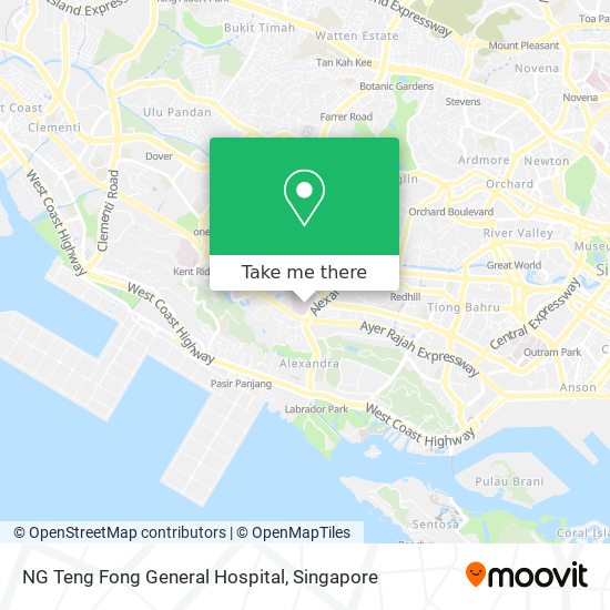 NG Teng Fong General Hospital map