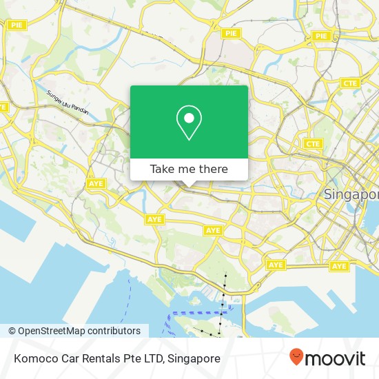 Komoco Car Rentals Pte LTD地图