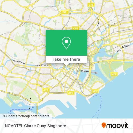 NOVOTEL Clarke Quay map