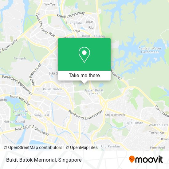 Bukit Batok Memorial map