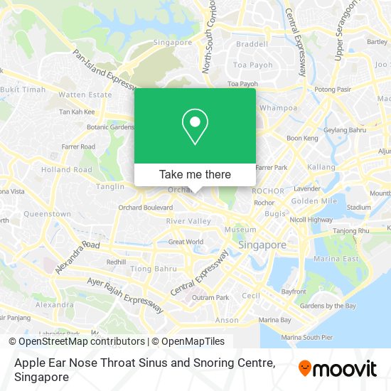 Apple Ear Nose Throat Sinus and Snoring Centre map