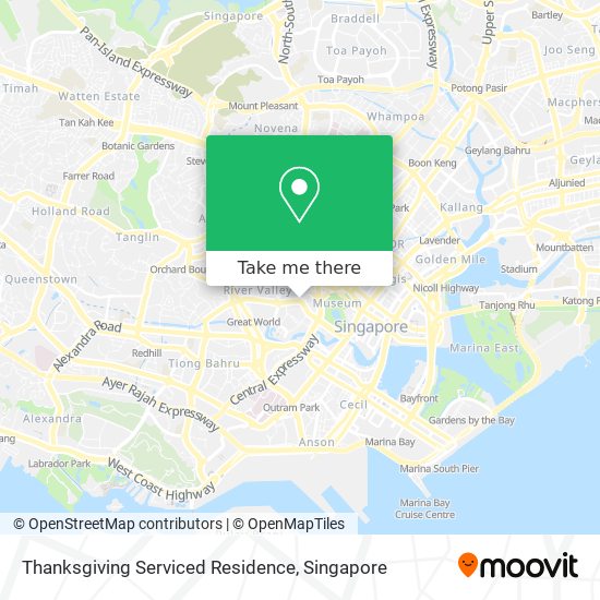 Thanksgiving Serviced Residence map