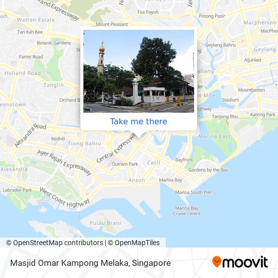 Masjid Omar Kampong Melaka map