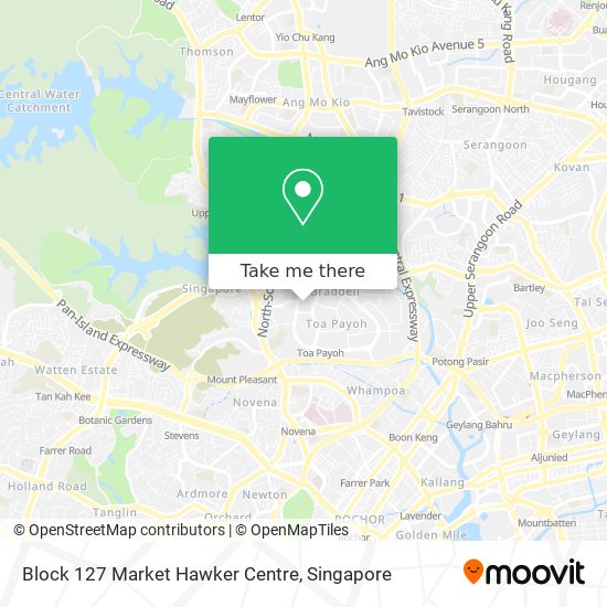 Block 127 Market Hawker Centre map