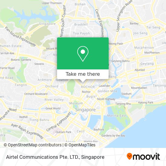 Airtel Communications Pte. LTD. map