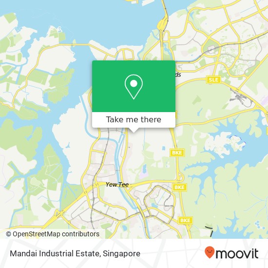 Mandai Industrial Estate map