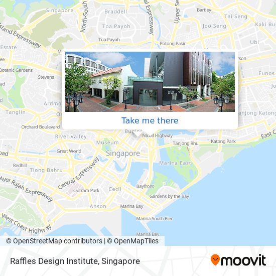 Raffles Design Institute map