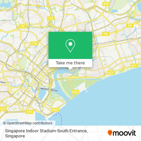 Singapore Indoor Stadium-South Entrance map