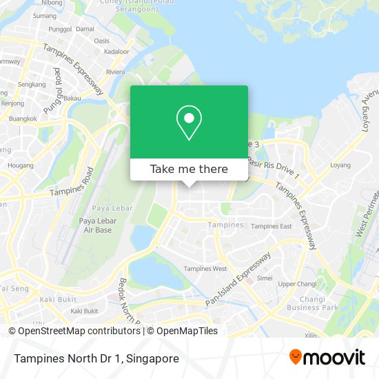 Tampines North Dr 1 map