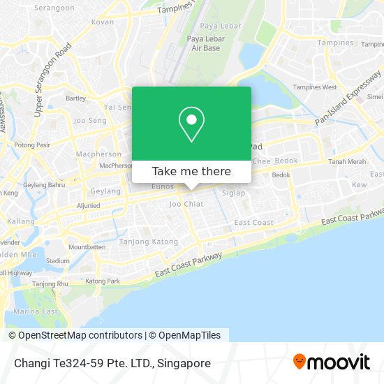 Changi Te324-59 Pte. LTD. map