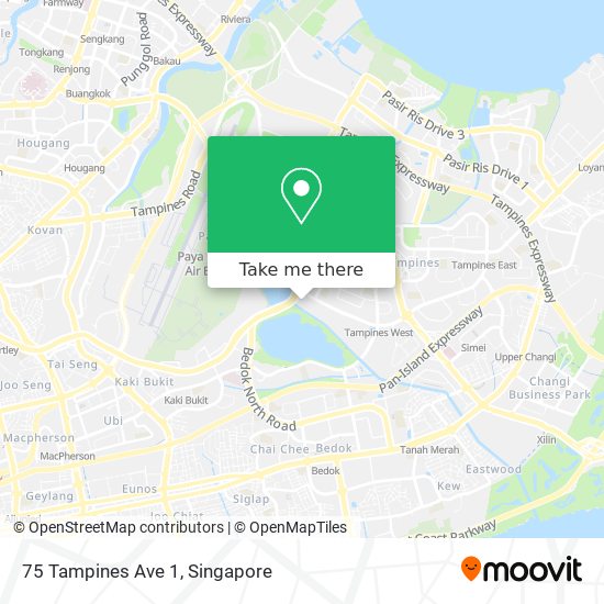 75 Tampines Ave 1 map