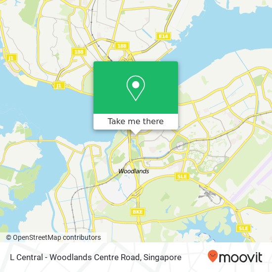 L Central - Woodlands Centre Road地图