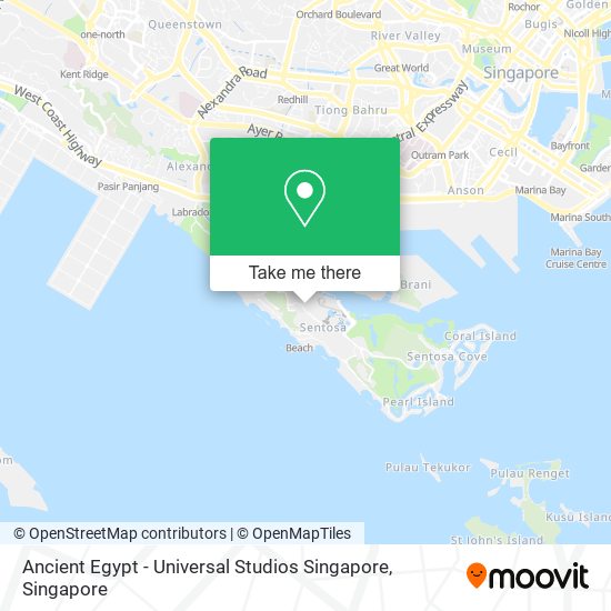 Ancient Egypt - Universal Studios Singapore map
