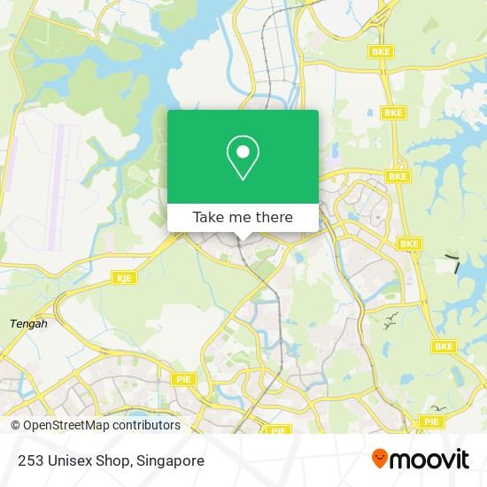 253 Unisex Shop map