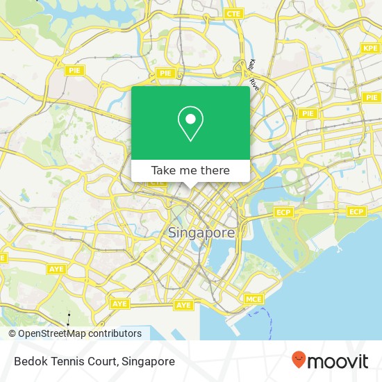 Bedok Tennis Court map