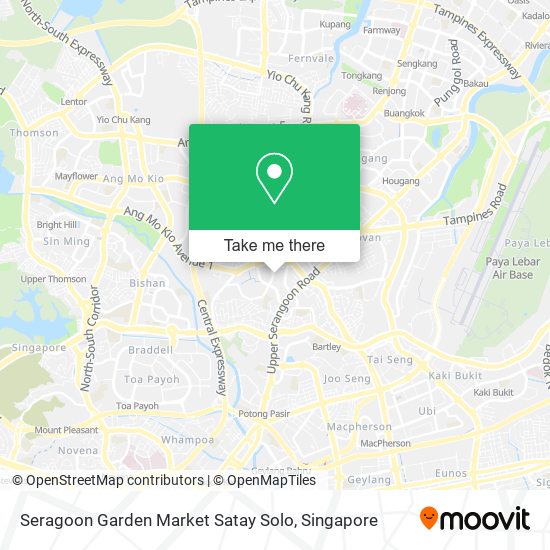 Seragoon Garden Market Satay Solo map