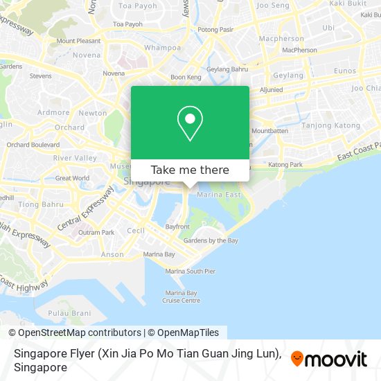 Singapore Flyer (Xin Jia Po Mo Tian Guan Jing Lun) map
