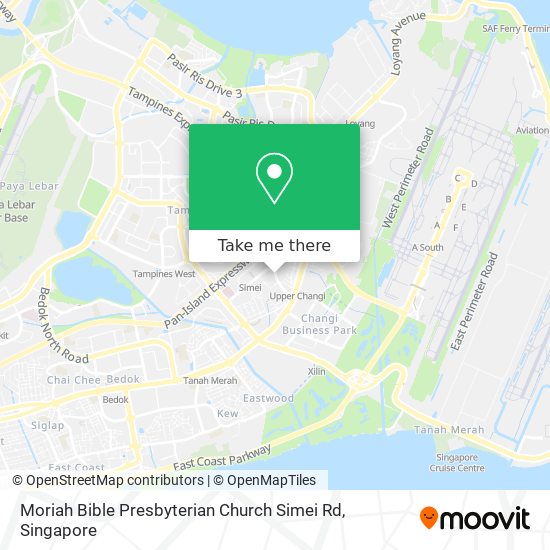 Moriah Bible Presbyterian Church Simei Rd map