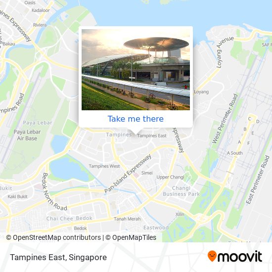 Tampines East map