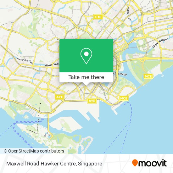 Maxwell Road Hawker Centre map