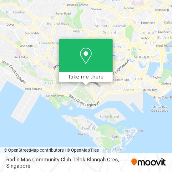Radin Mas Community Club Telok Blangah Cres map