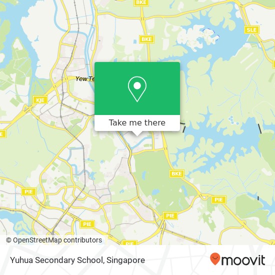 Yuhua Secondary School map