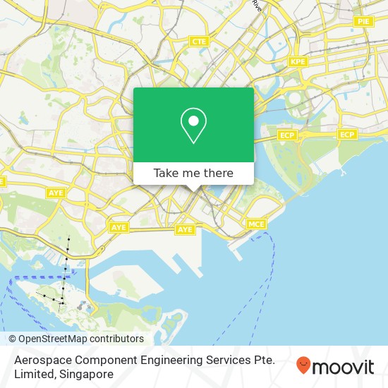 Aerospace Component Engineering Services Pte. Limited map