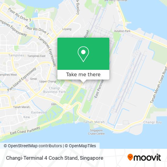 Changi-Terminal 4 Coach Stand map