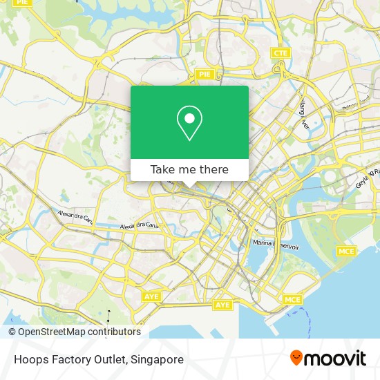 Hoops Factory Outlet map