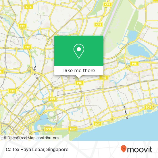 Caltex Paya Lebar map