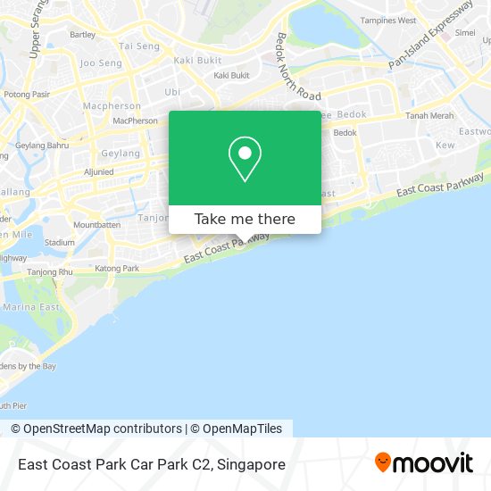 East Coast Park Car Park C2 map