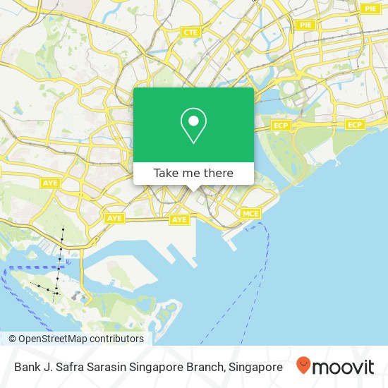 Bank J. Safra Sarasin Singapore Branch map
