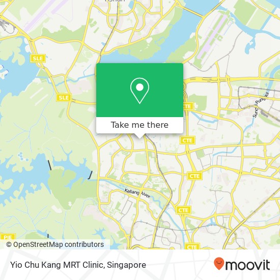 Yio Chu Kang MRT Clinic map