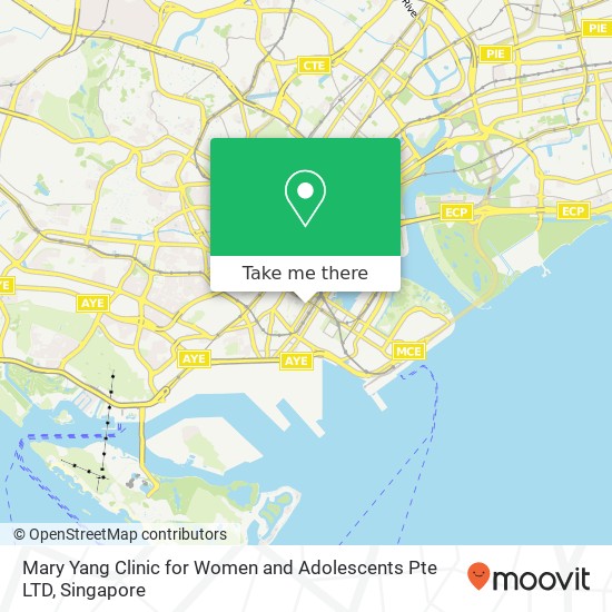 Mary Yang Clinic for Women and Adolescents Pte LTD map