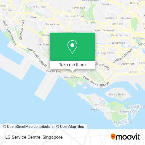 LG Service Centre map