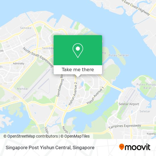 Singapore Post Yishun Central map