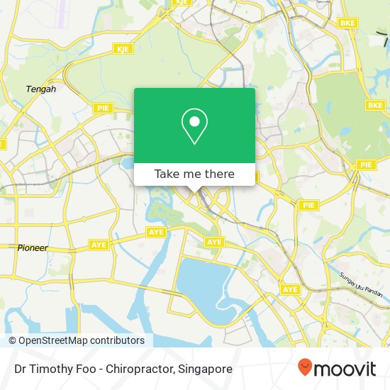 Dr Timothy Foo - Chiropractor map