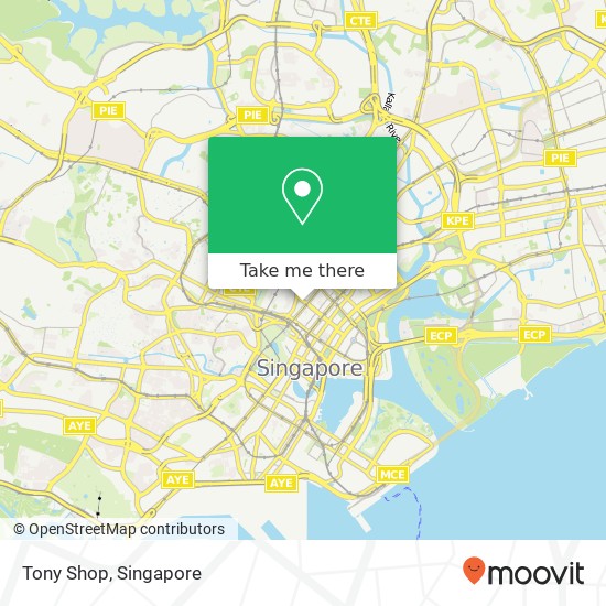 Tony Shop map