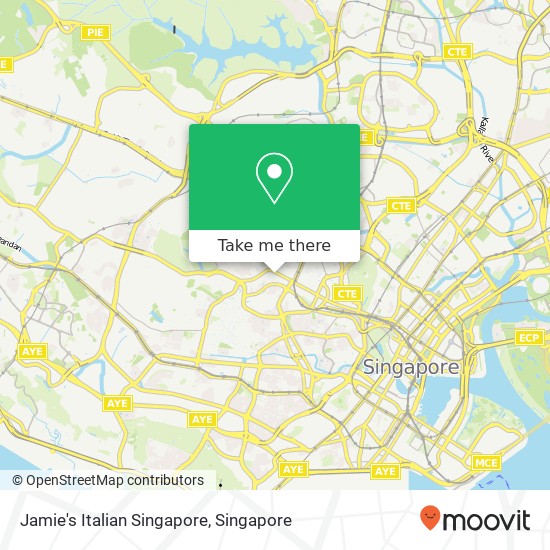 Jamie's Italian Singapore map