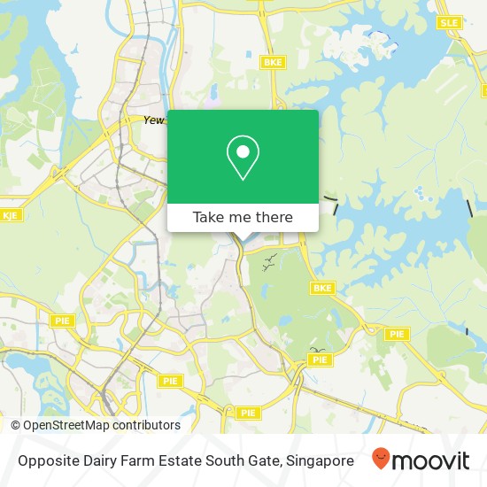 Opposite Dairy Farm Estate South Gate map