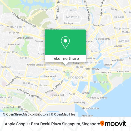 Apple Shop at Best Denki Plaza Singapura map