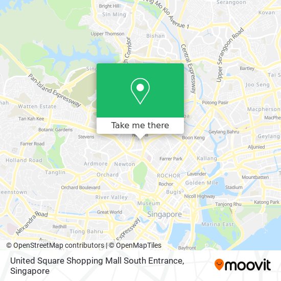 United Square Shopping Mall South Entrance map