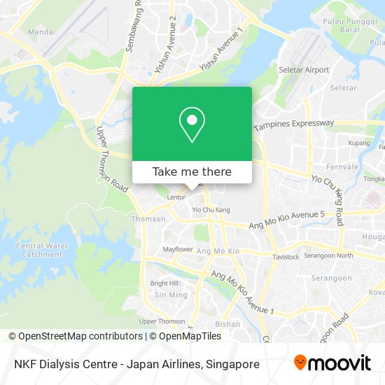NKF Dialysis Centre - Japan Airlines map